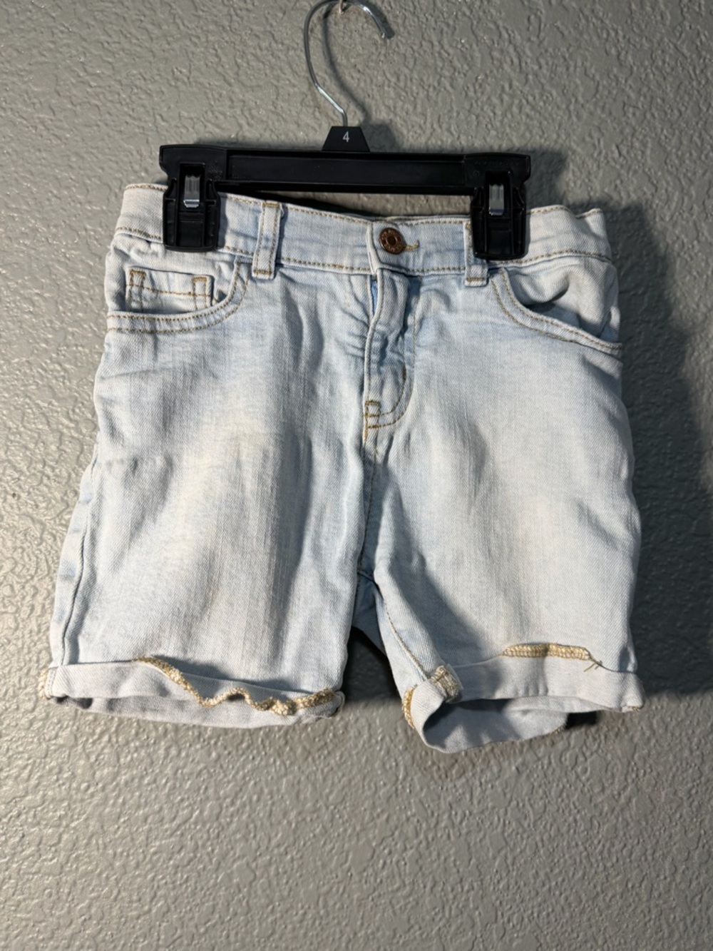 okie dokie Light Wash Denim Shorts - Pale Blue